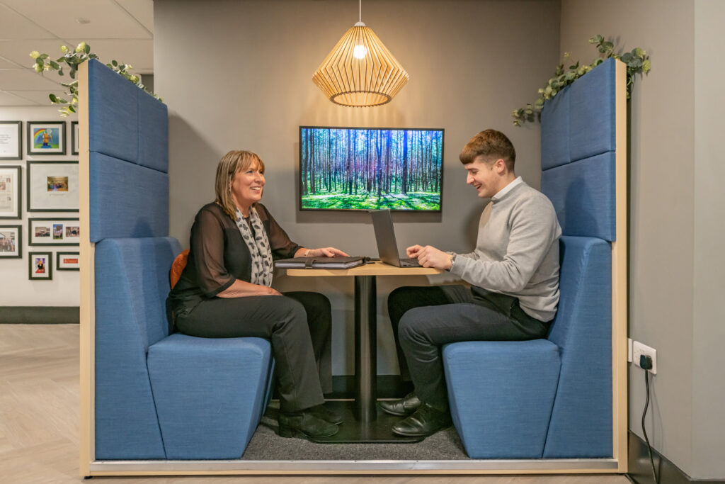 Office design that brings in technology to support collaboration  